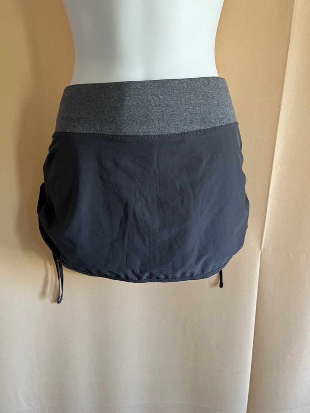 Nike blue Mini Skirt with Gray Waistband and Side Ties